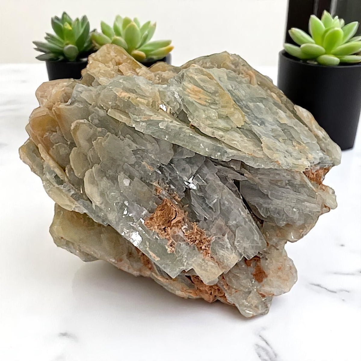 Blue Barite Crystal Specimen - Stoneham, CO, 349g