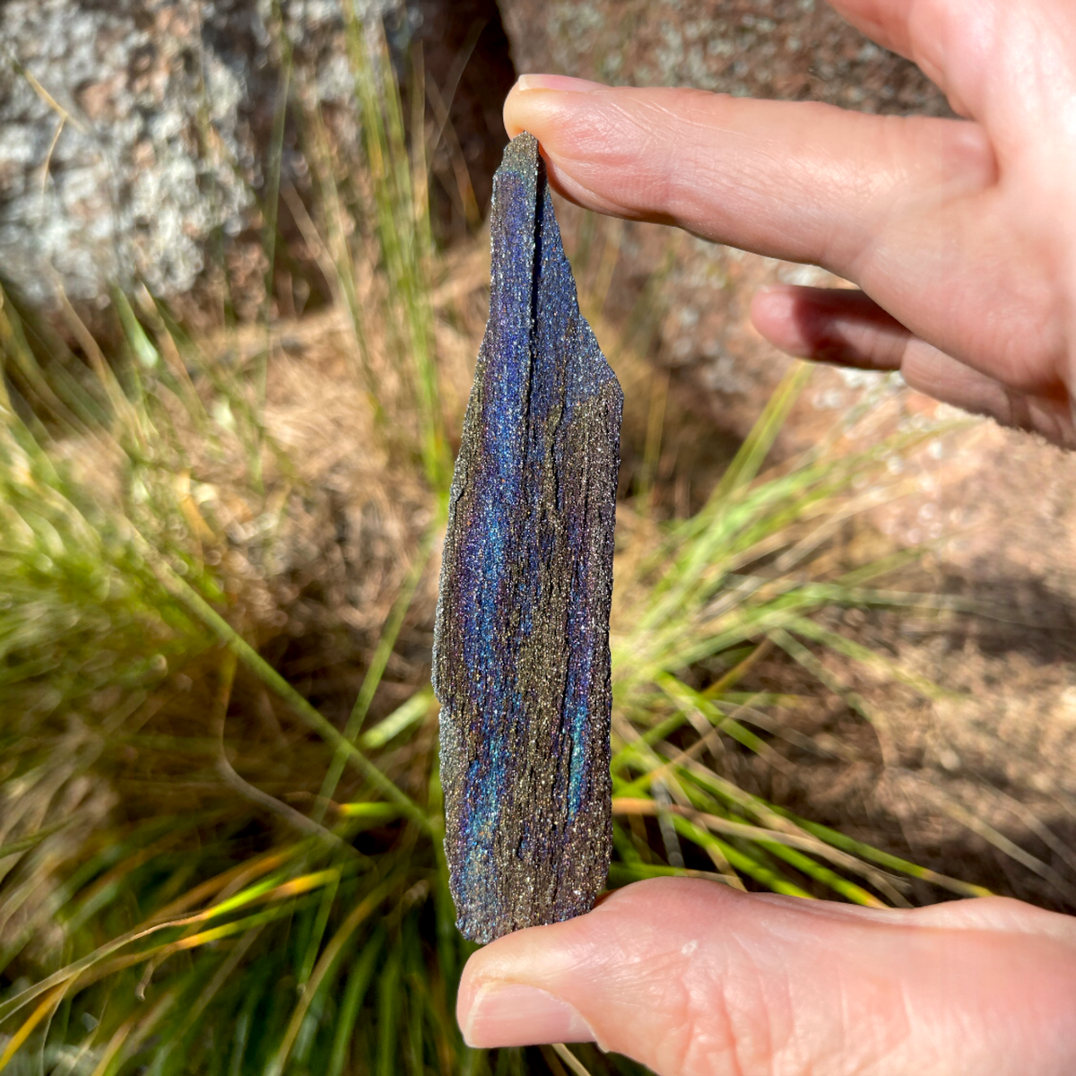 Rainbow Hematite Rough - Andrade Mine, Joao Monlevade, MG Brazil, 10.6g