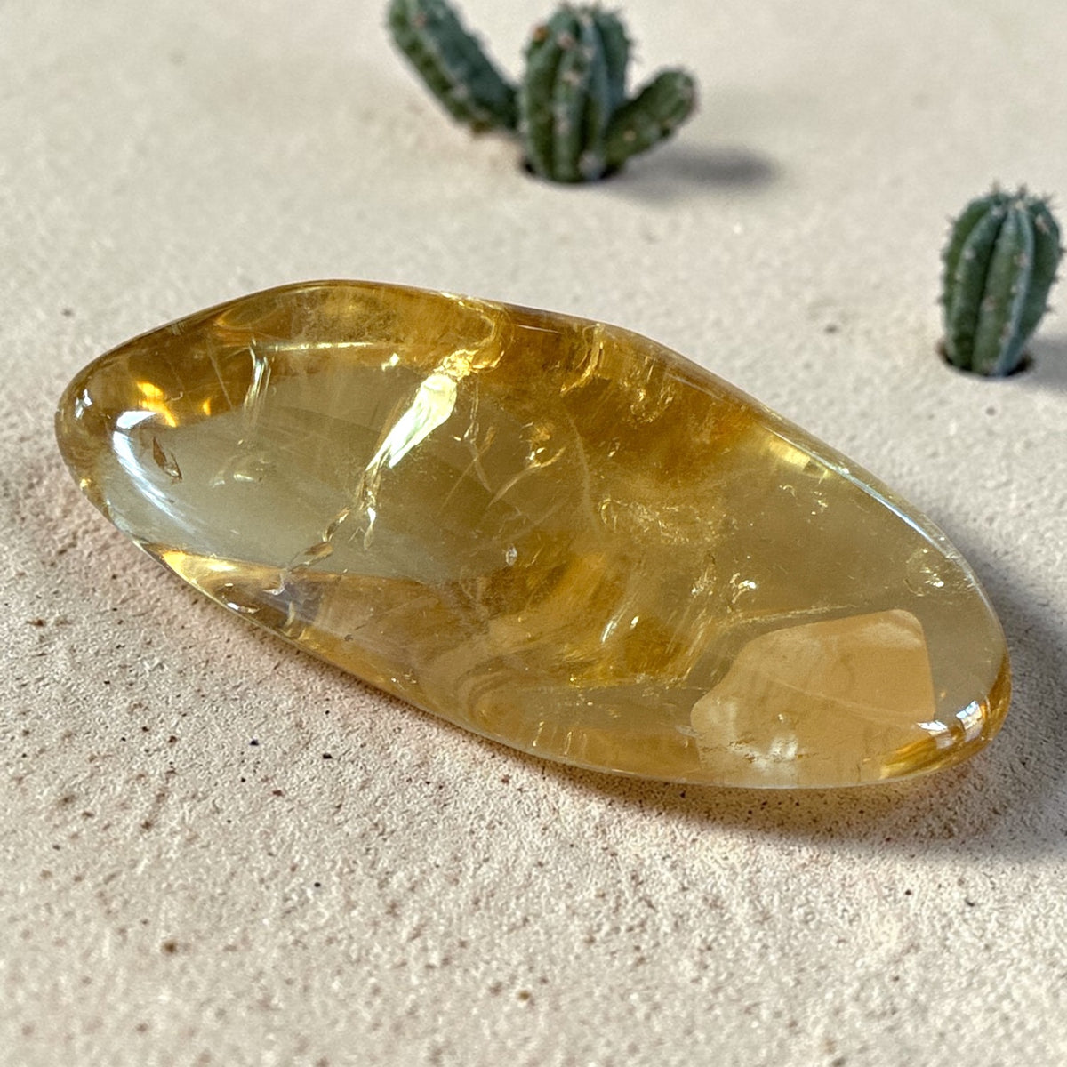 Yellow Citrine Polished - Zambia, 38.9g