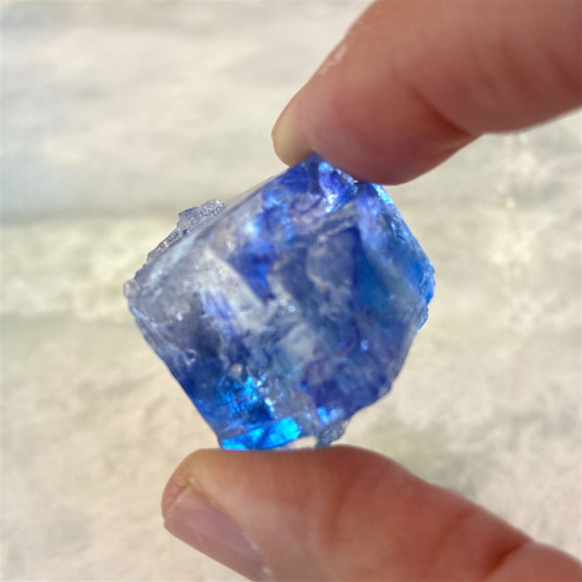 Blue Halite Specimen - Turkey, 23.4g