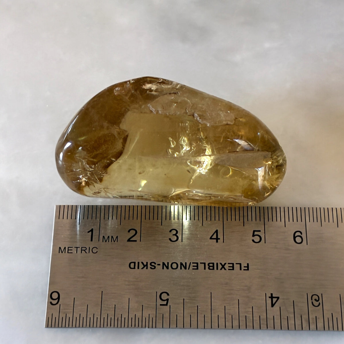 Yellow Citrine Polished - Zambia, 63.9g