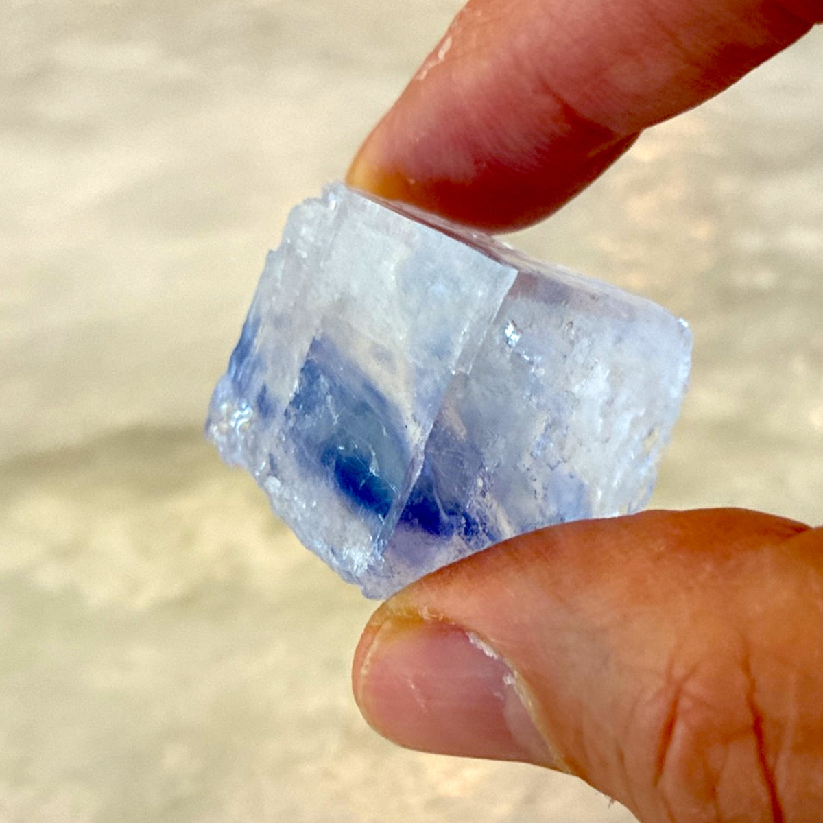 Blue Halite Specimen - Turkey, 31.1g