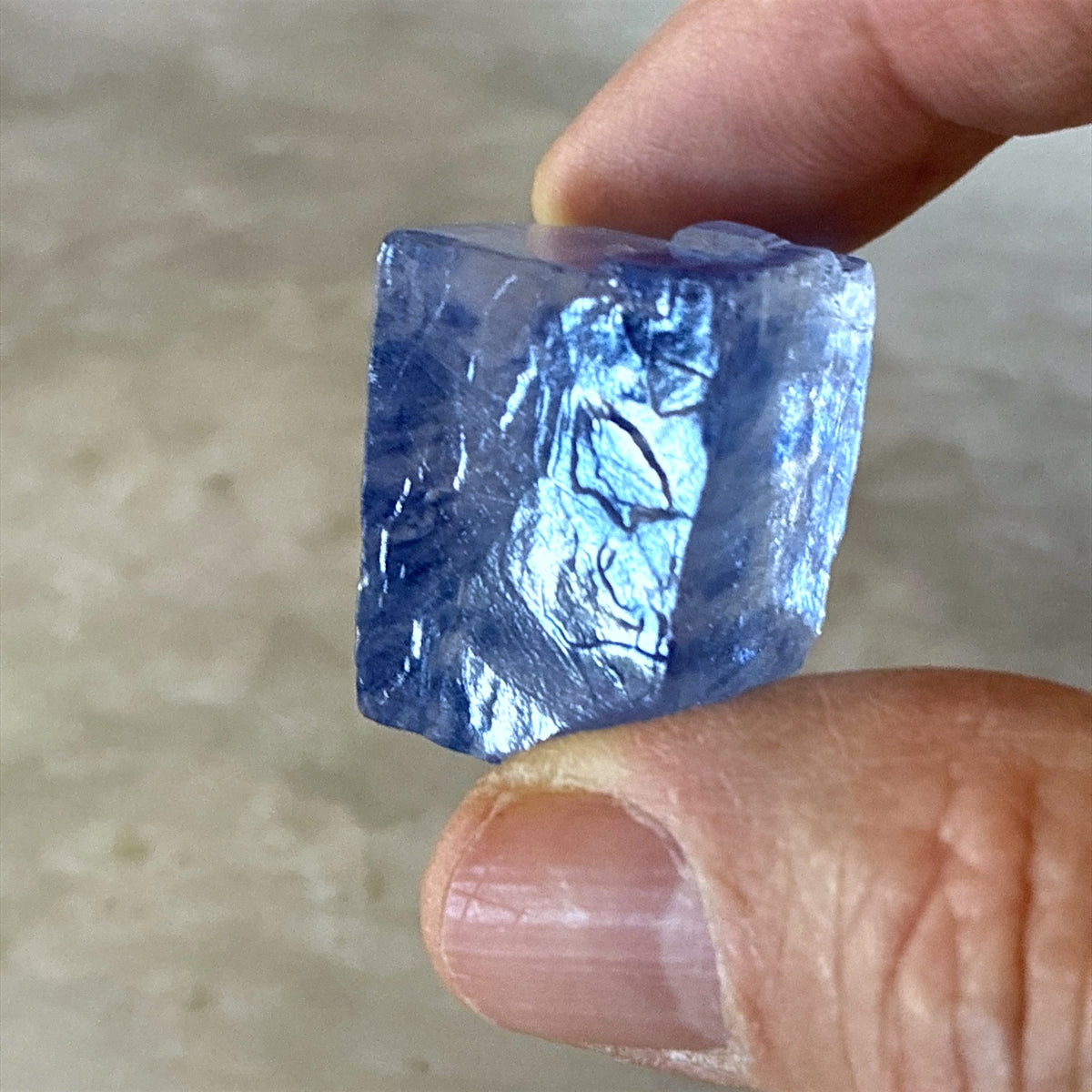 Blue Halite Specimen - Turkey, 22.2g