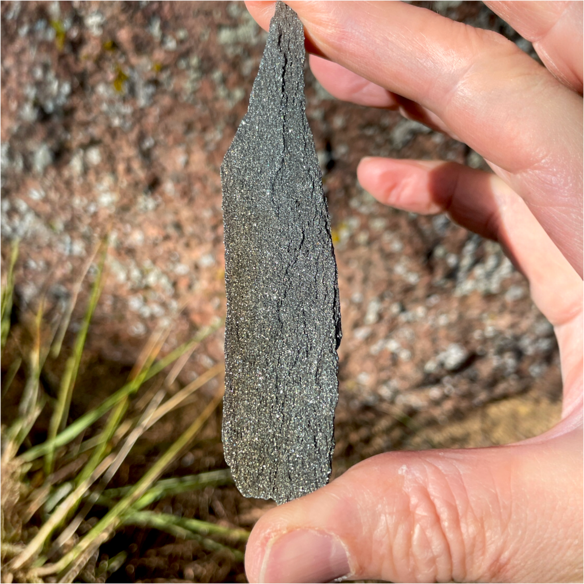 Rainbow Hematite Rough - Andrade Mine, Joao Monlevade, MG Brazil, 10.6g