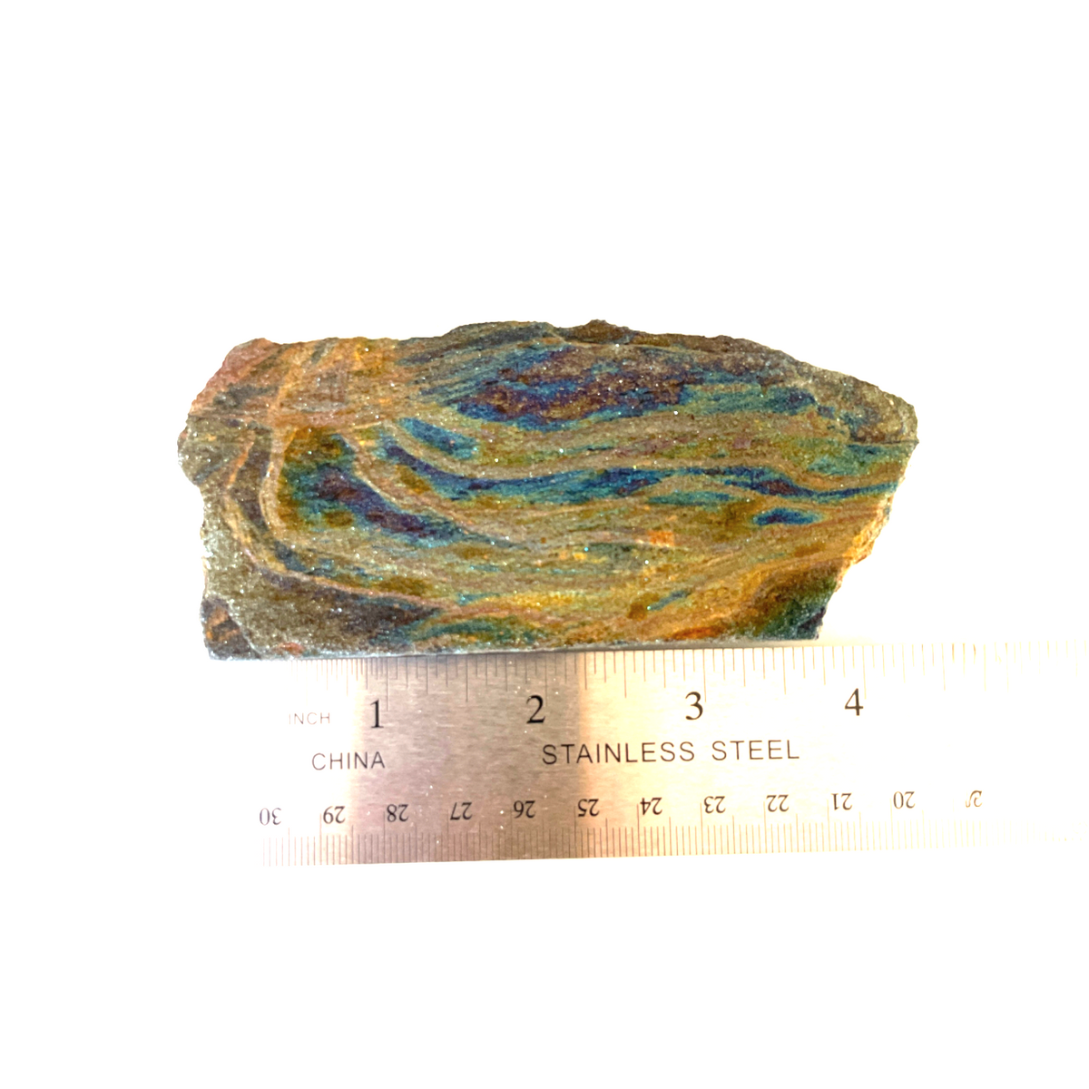 Rainbow Hematite Rough - Andrade Mine, Joao Monlevade, MG Brazil, 72.4g