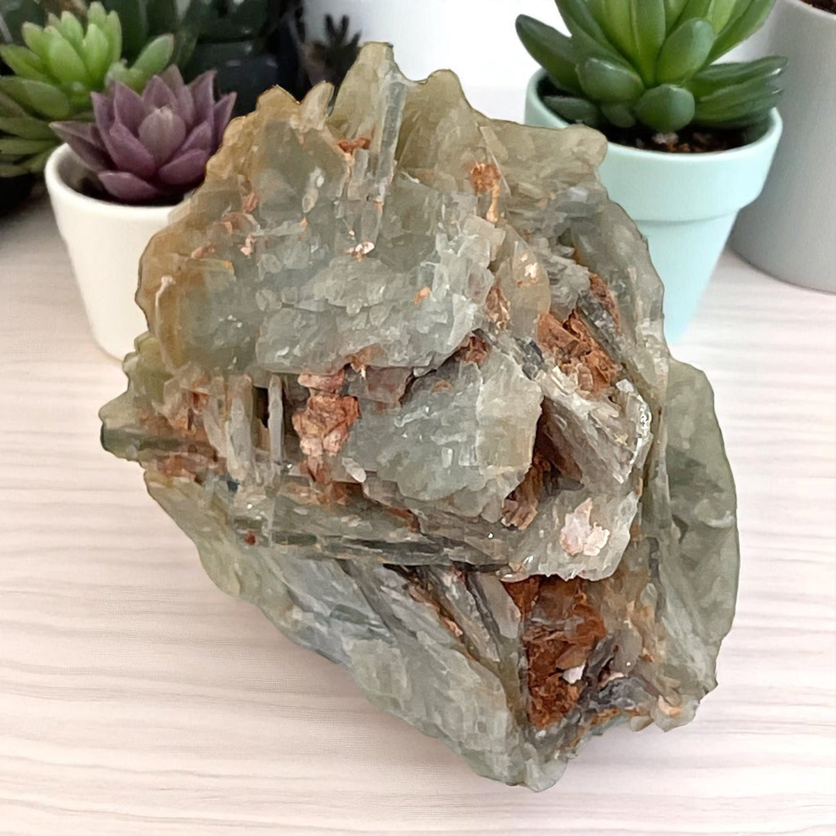 Blue Barite Crystal Specimen - Stoneham, CO, 349g