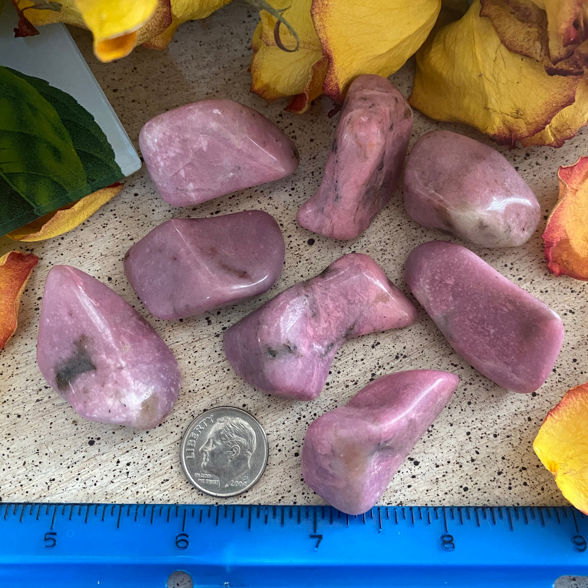 ONE Pink Thulite Tumbled Stone