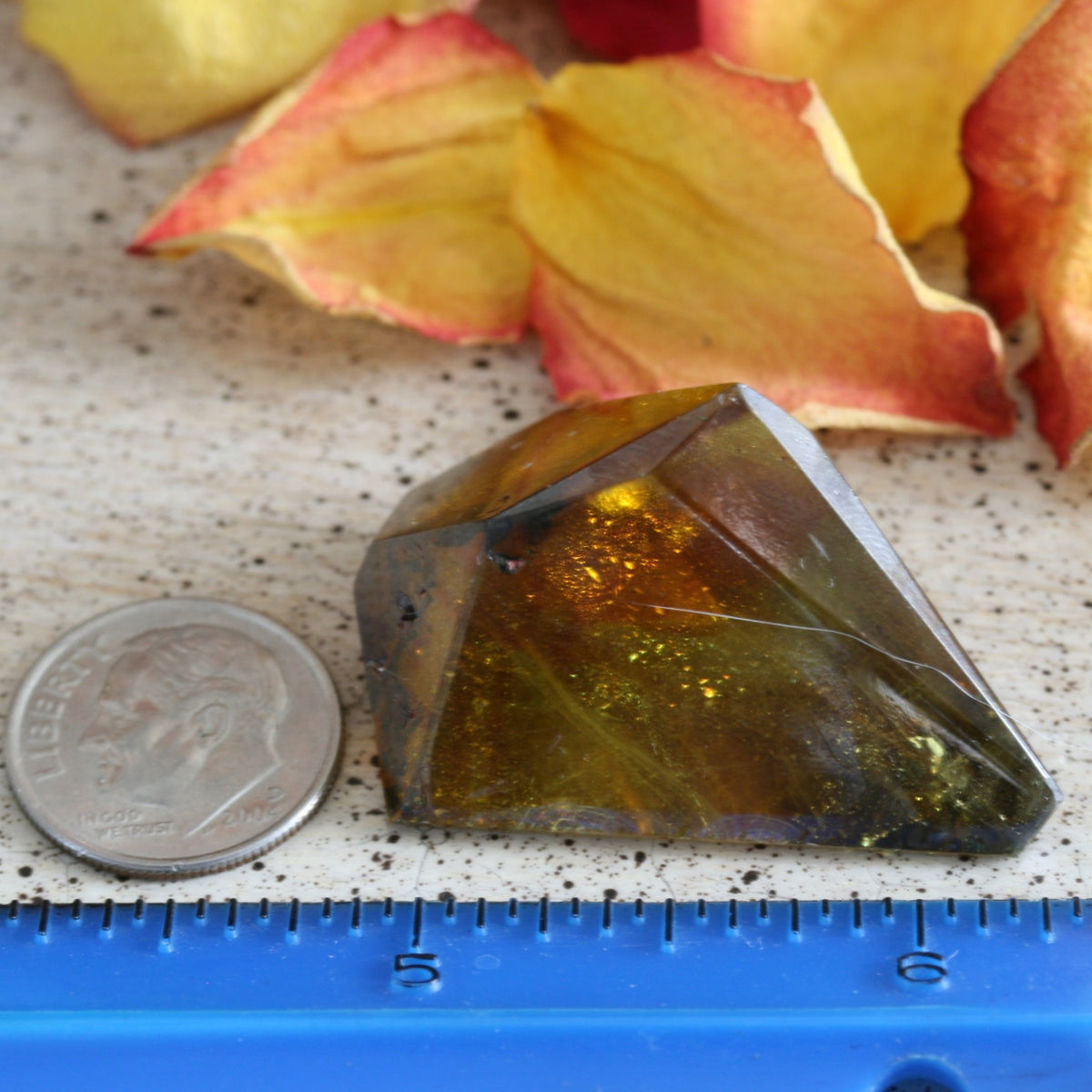 Gem Sphalerite Polished Free Form, Old Stock, Spain, 22.9 grams