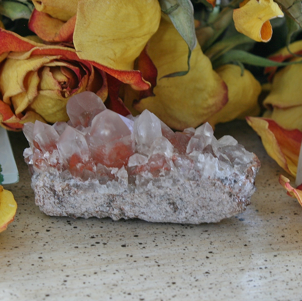 Orange River Quartz with Hematite Inclusions / Phantoms, Northern Cape, South Africa, 74.7 grams