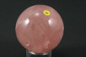 Star Rose Quartz Sphere 1.75&quot; in diameter