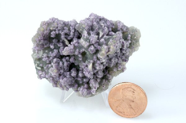 Fluorite on Chalcedony Crystal 2.12" x 1.75" x 0.75"