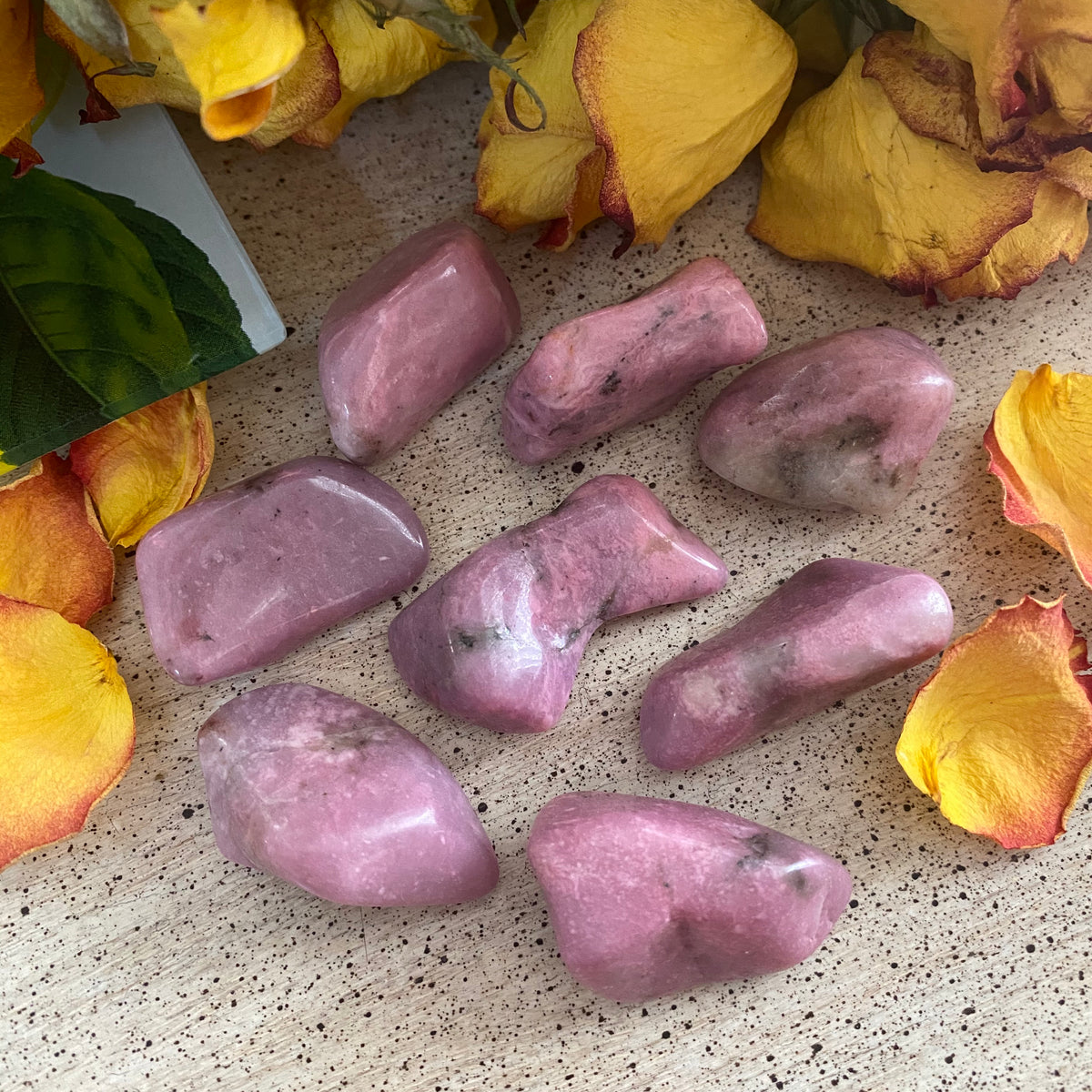 ONE Pink Thulite Tumbled Stone