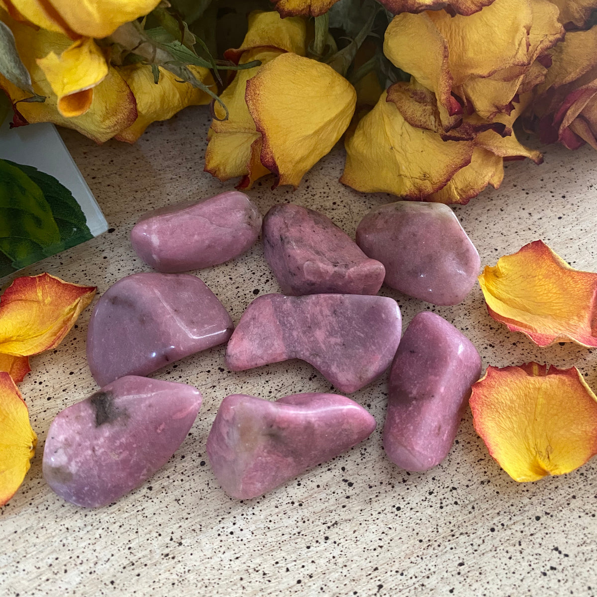 ONE Pink Thulite Tumbled Stone