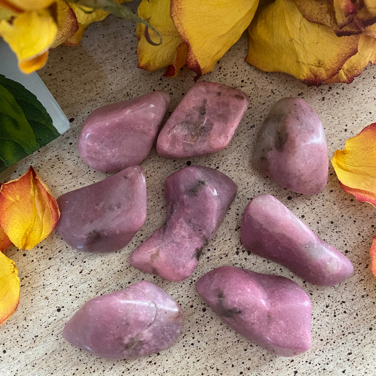 ONE Pink Thulite Tumbled Stone