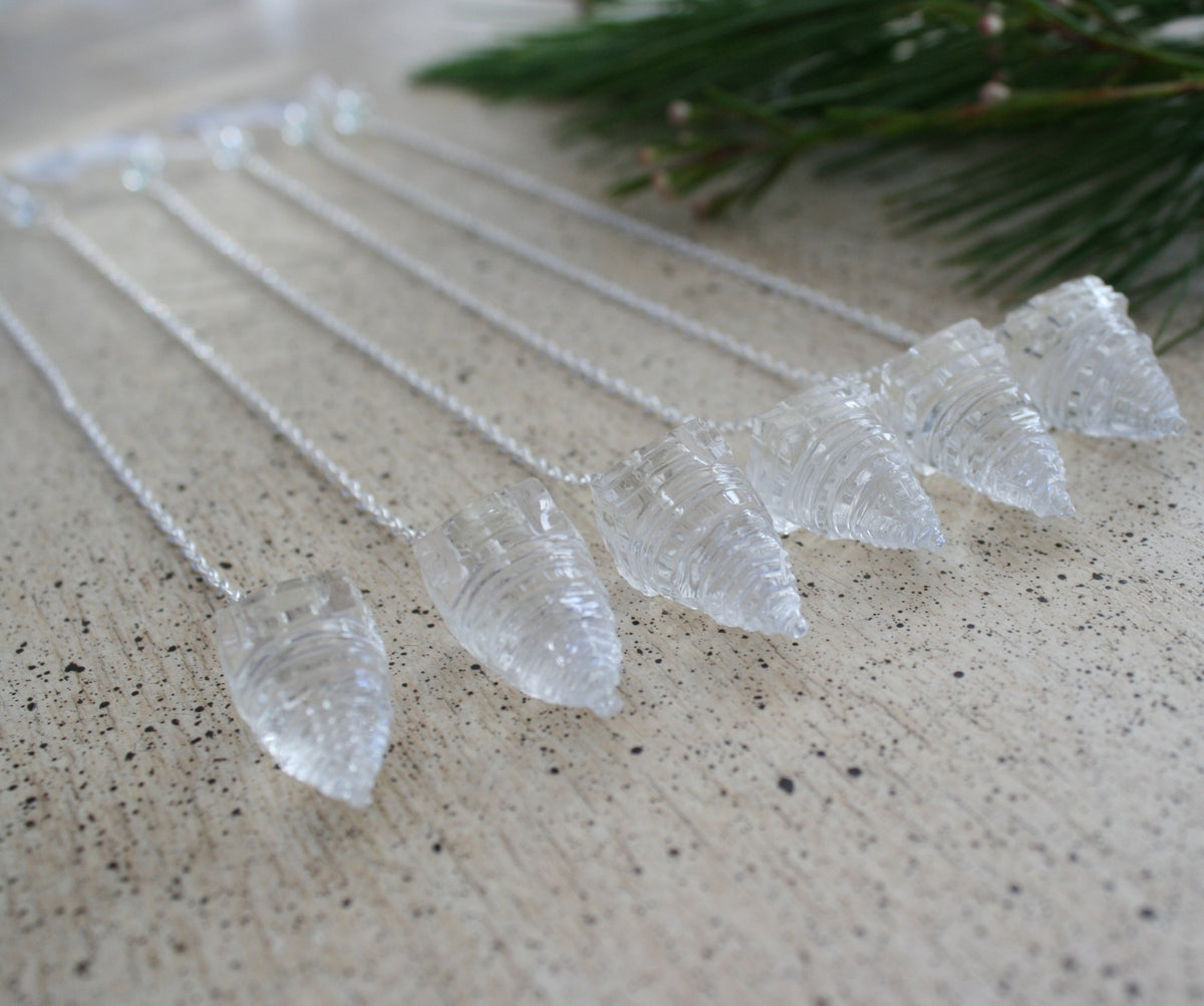 ONE Sri Yantra Pendulum, Clear Quartz for Intuition