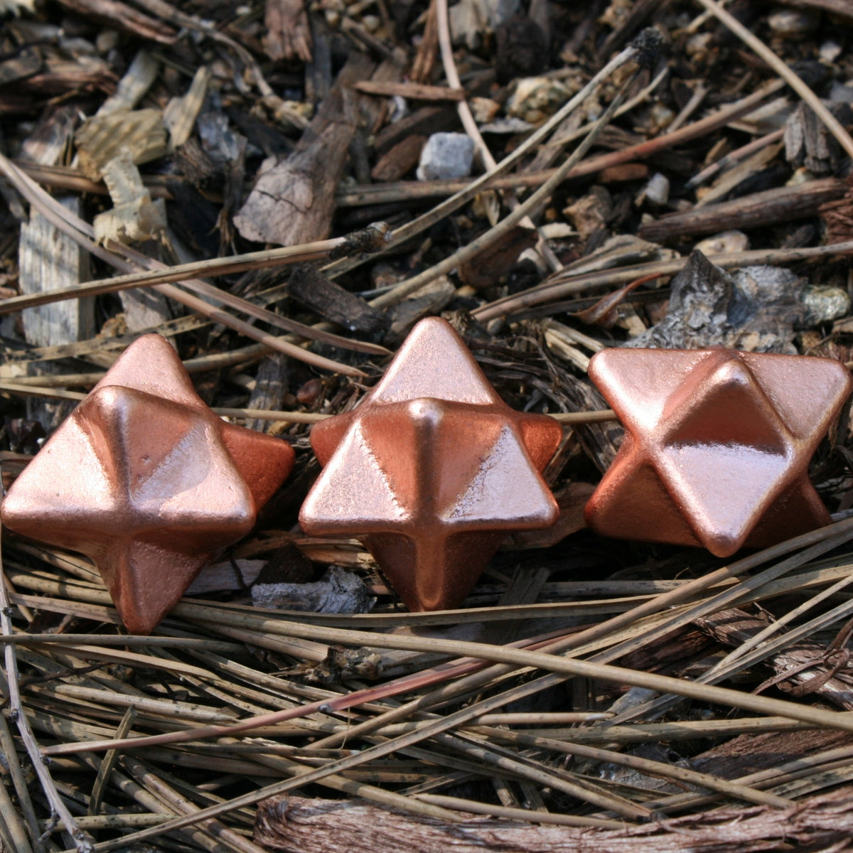 ONE Copper Merkabah from Michigan, approx.: 74 grams each