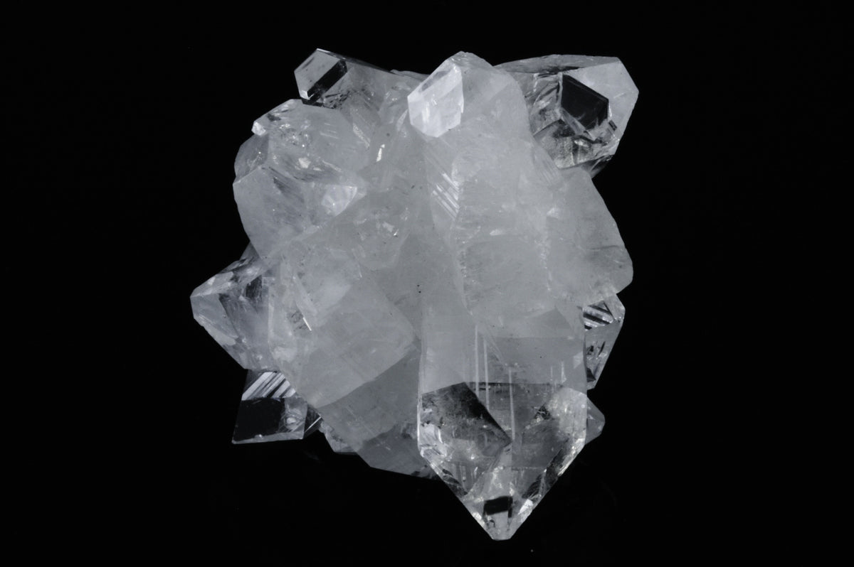 Apophyllite Crystal Cluster with Stilbite