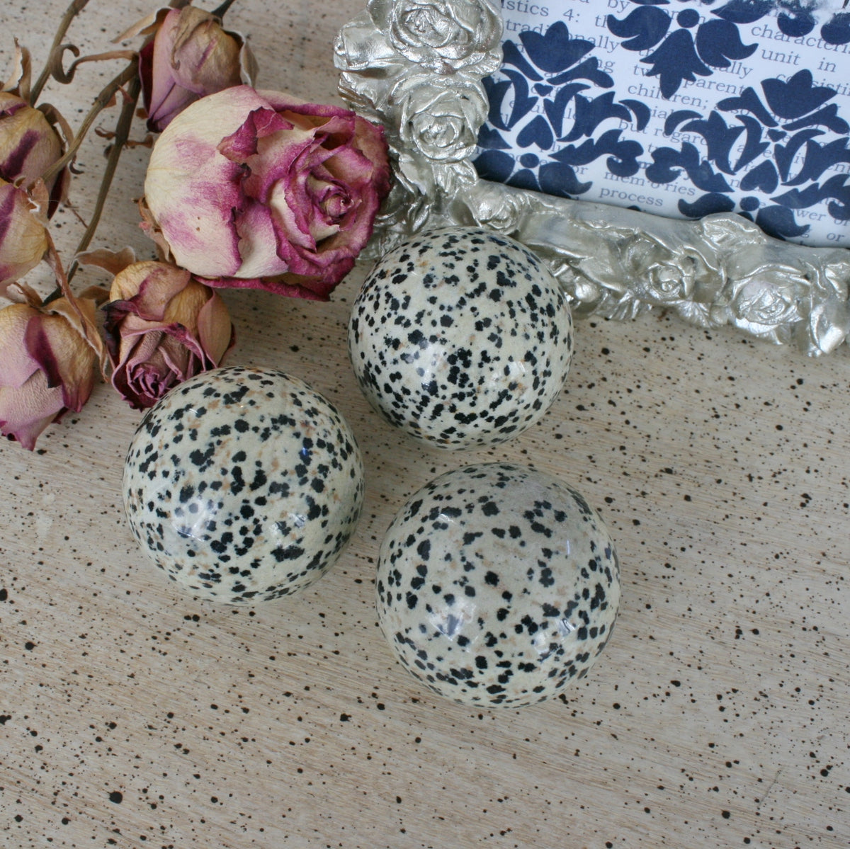 Dalmatian Stone Crystal Sphere
