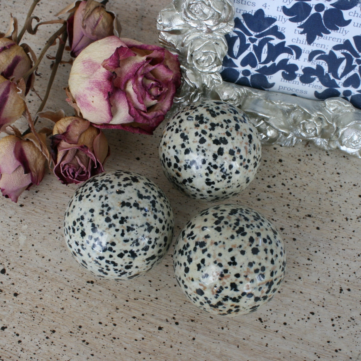 Dalmatian Stone Crystal Sphere