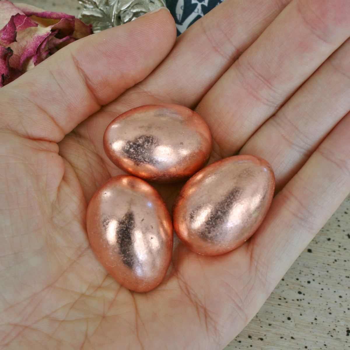 ONE Copper Egg, 1.20&quot;x0.81&quot;x0.84&quot;