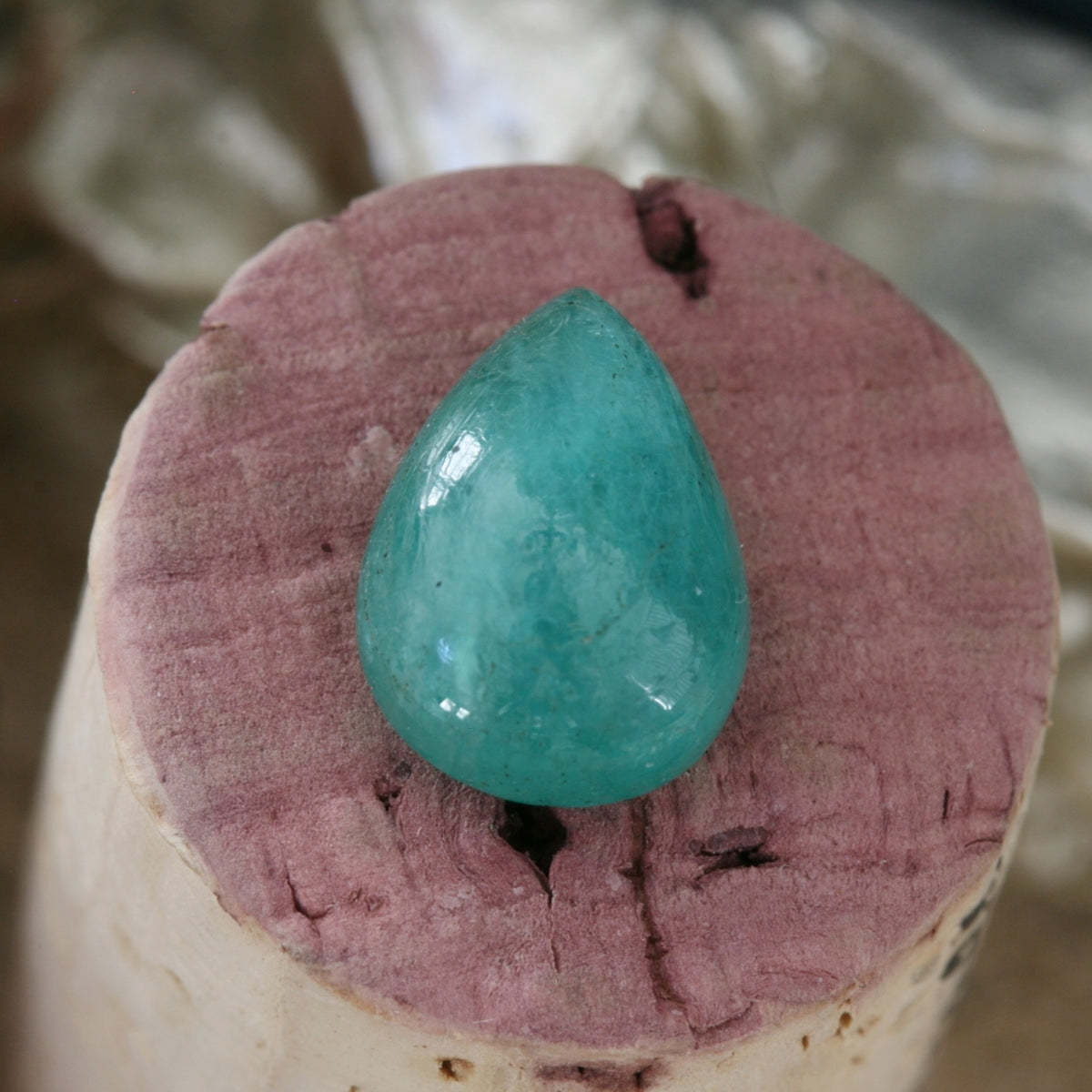 Paraiba Tourmaline Cabochon, 3.67ct