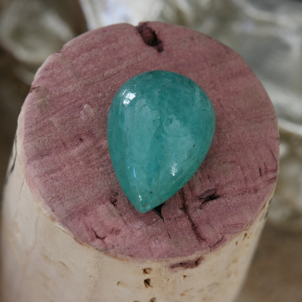 Paraiba Tourmaline Cabochon, 3.67ct