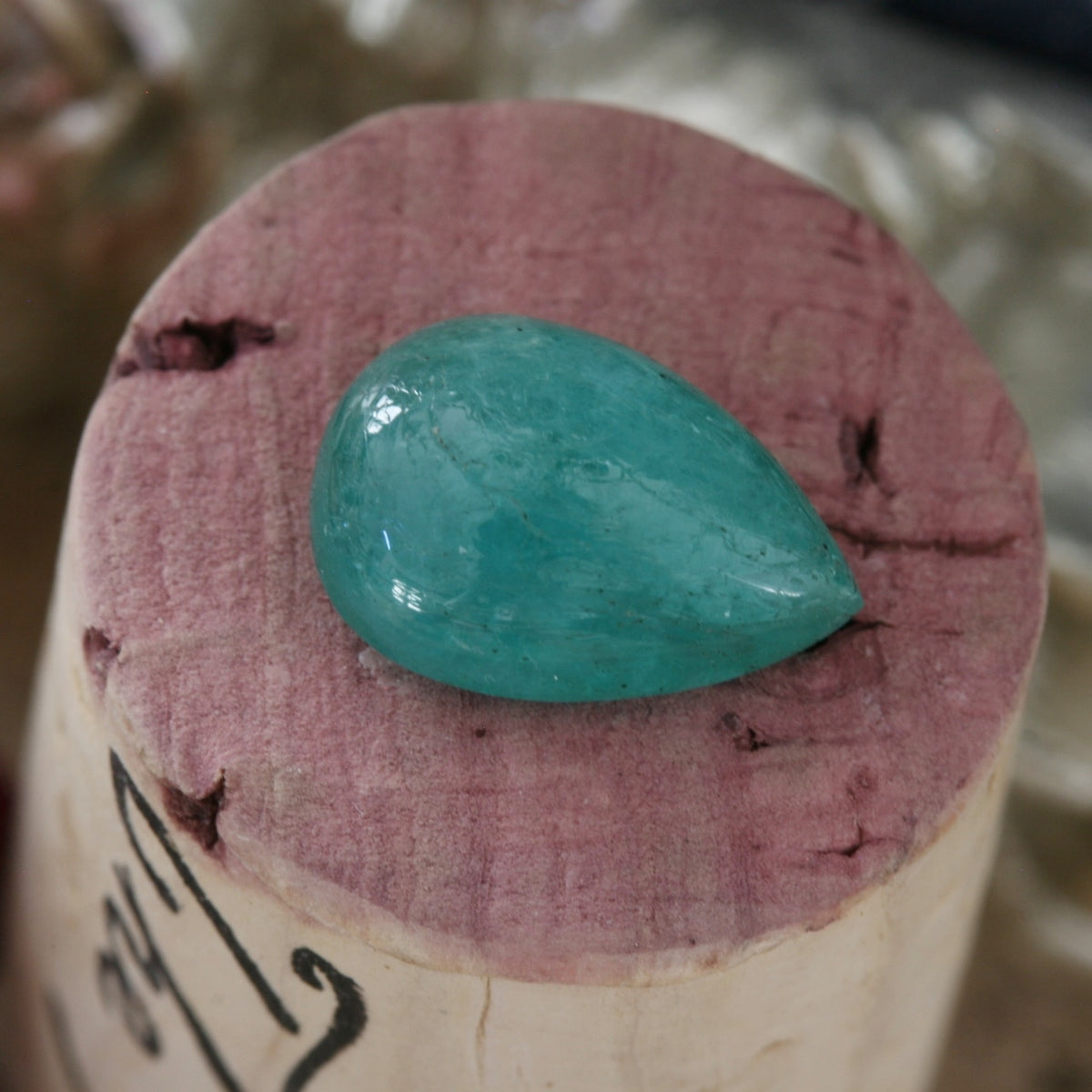 Paraiba Tourmaline Cabochon, 3.67ct