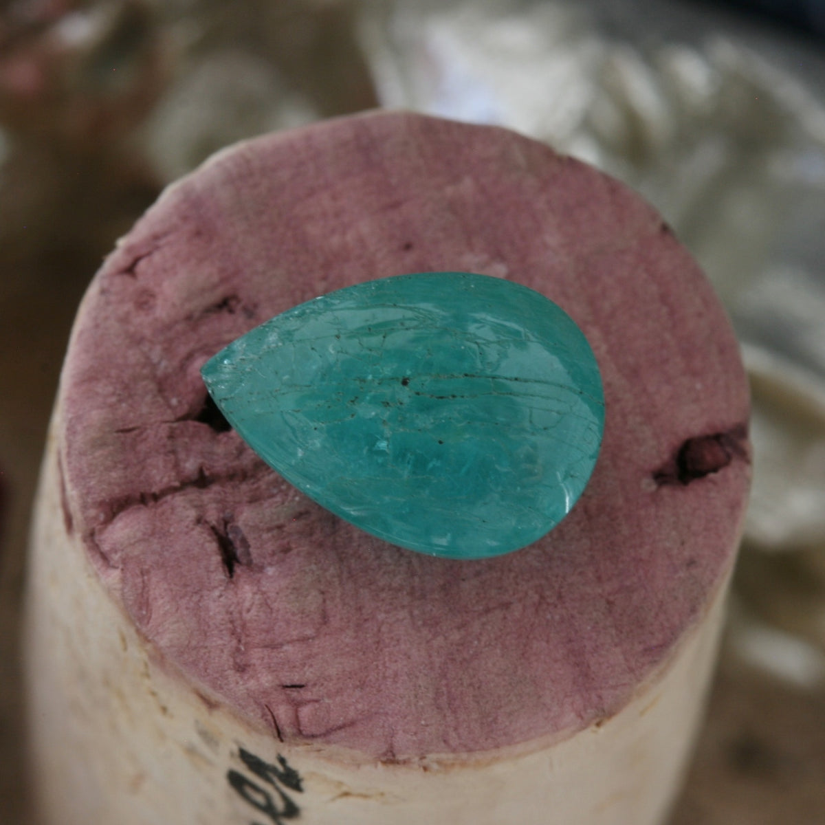 Paraiba Tourmaline Cabochon, 3.67ct