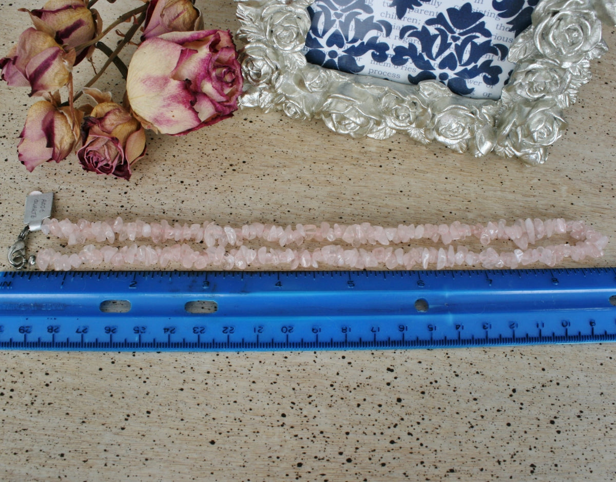 Rose Quartz Chip Necklace