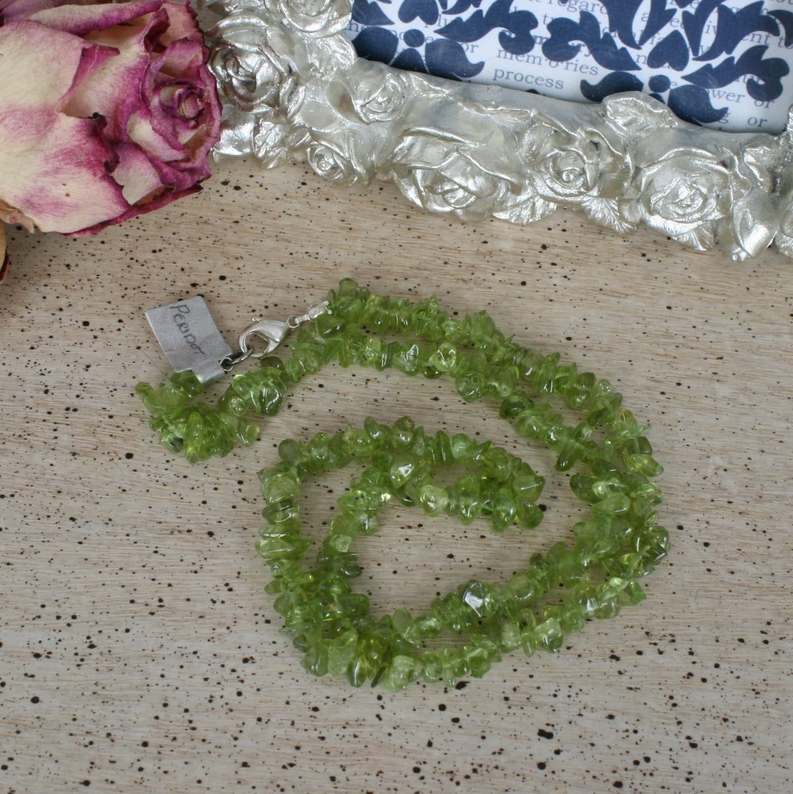 Peridot Chip Necklace