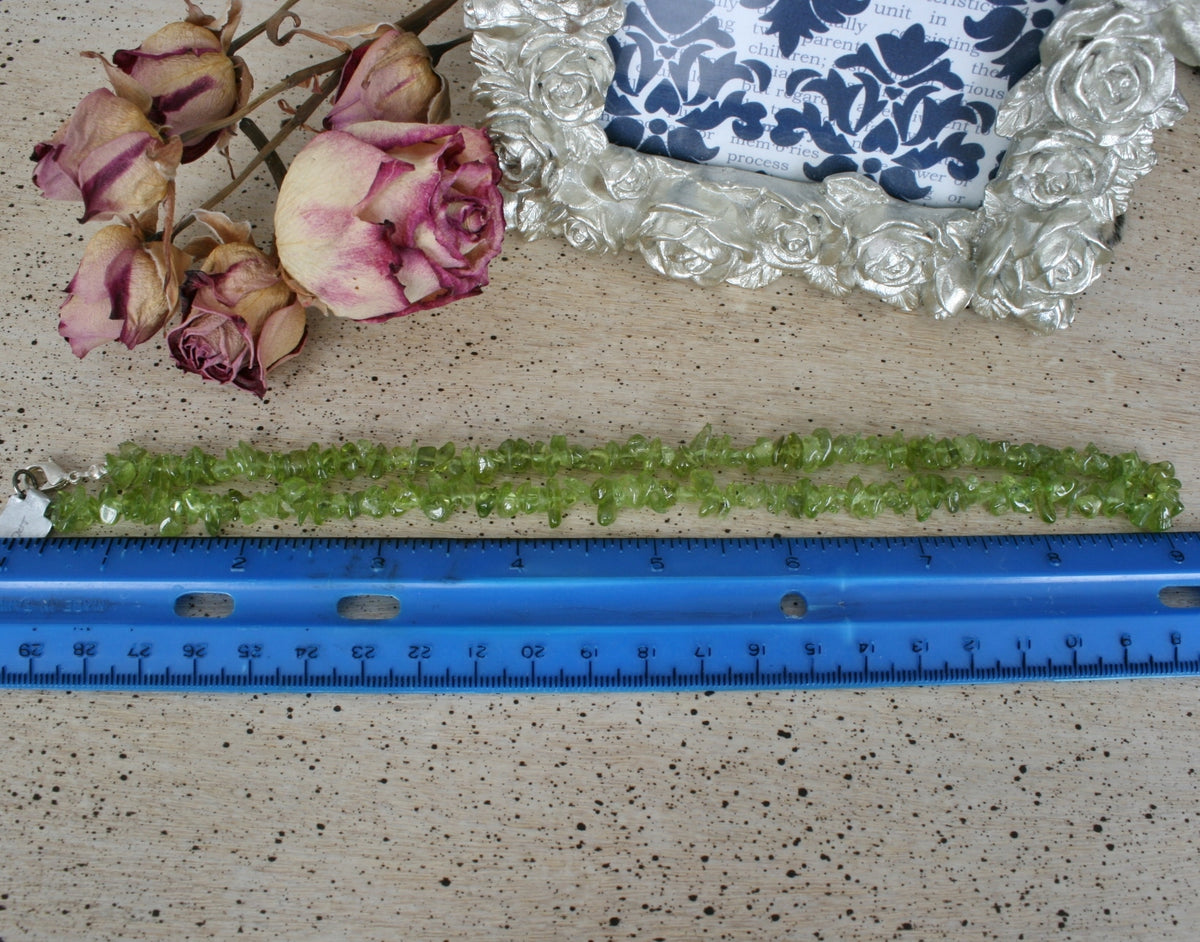 Peridot Chip Necklace