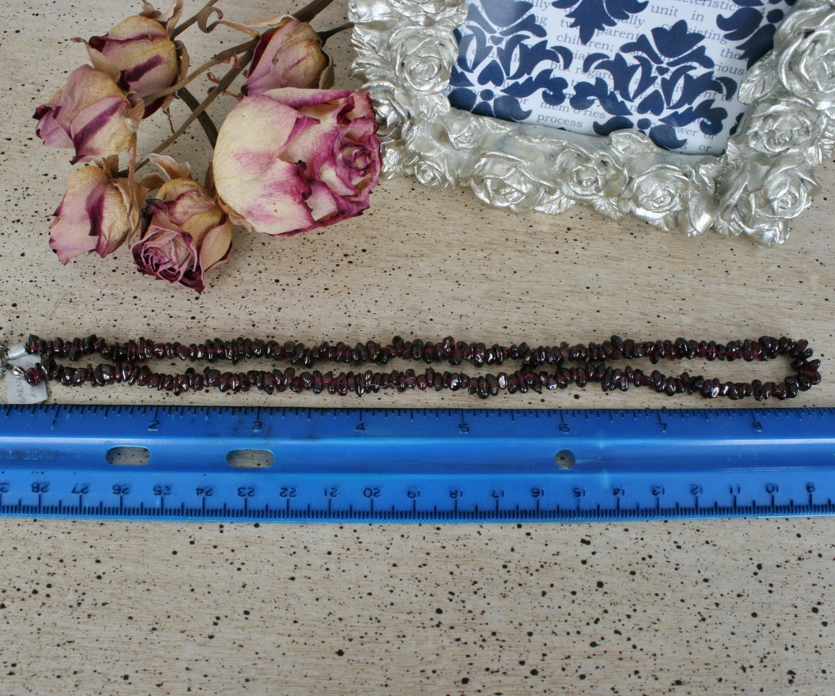 Garnet Chip Necklace