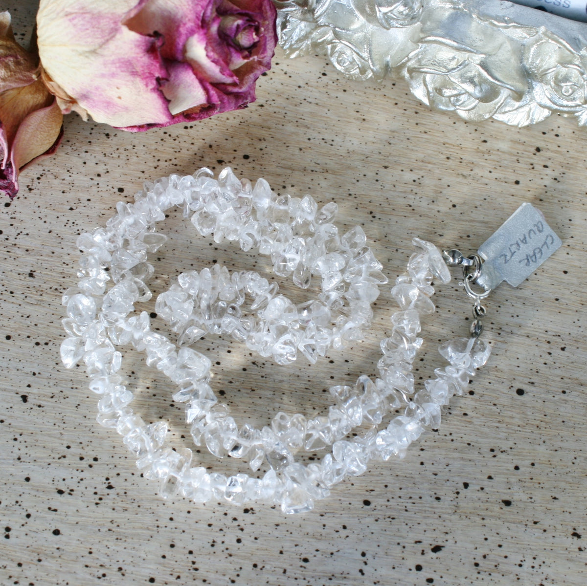 Clear Quartz Chip Necklace