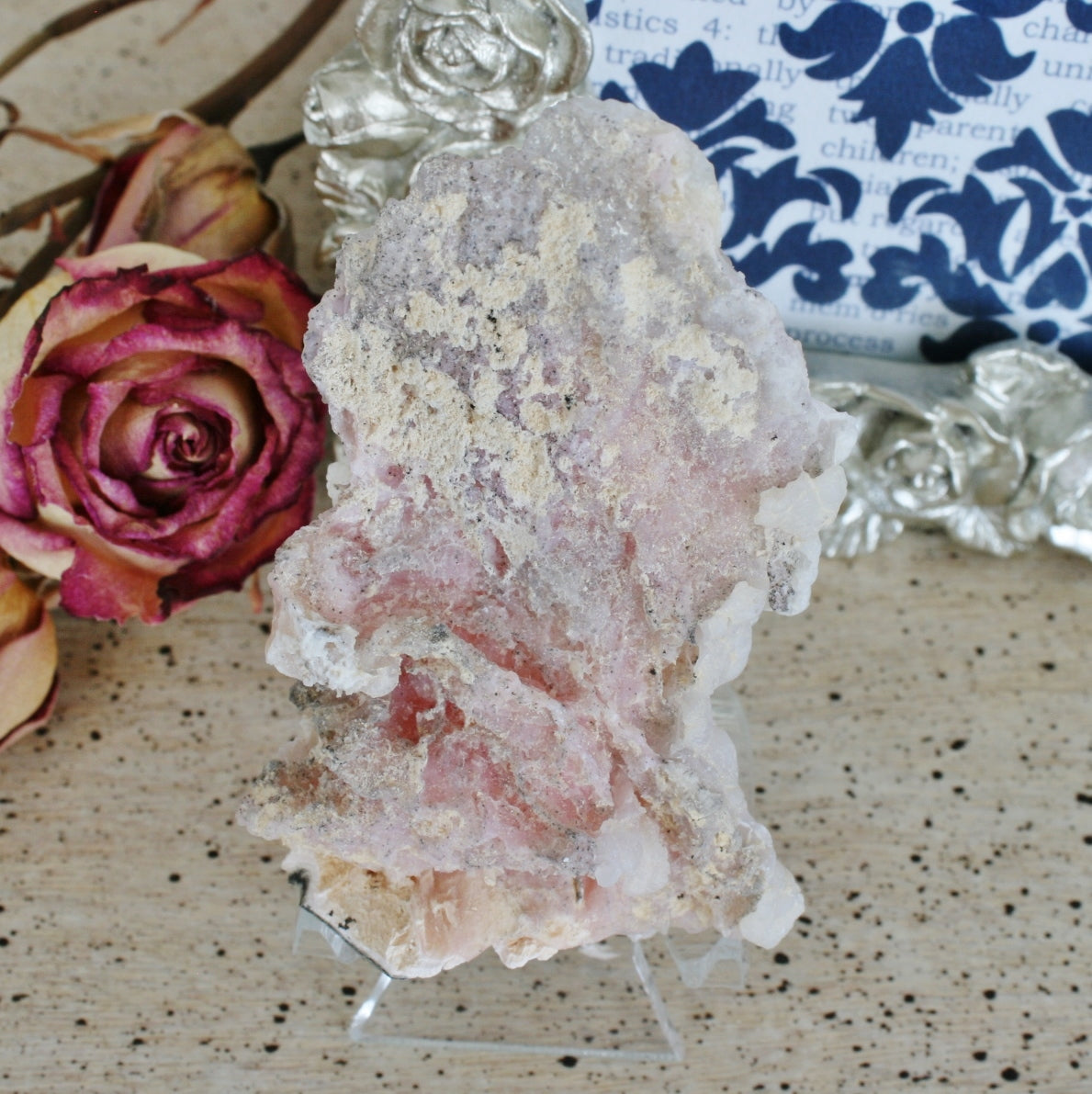 Pink Opal Crystal from Peru, 51.9grams