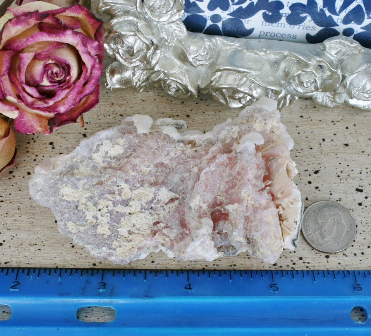 Pink Opal Crystal from Peru, 51.9grams