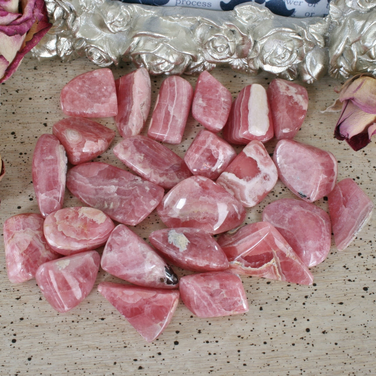 Hand Polished Rhodochrosite from Argentina, T2