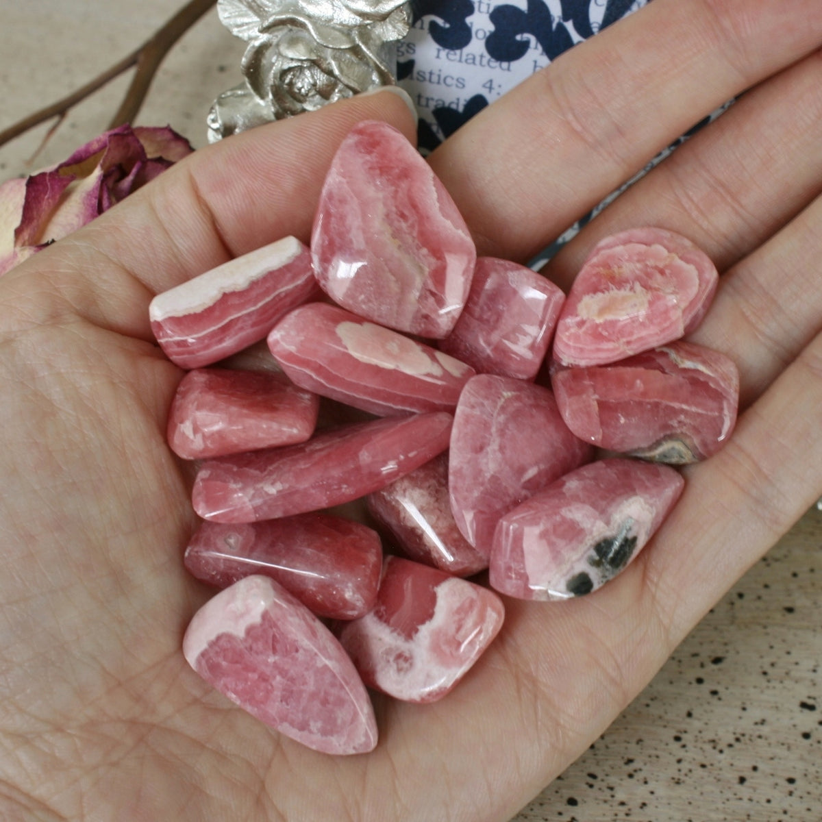 Hand Polished Rhodochrosite from Argentina, T2