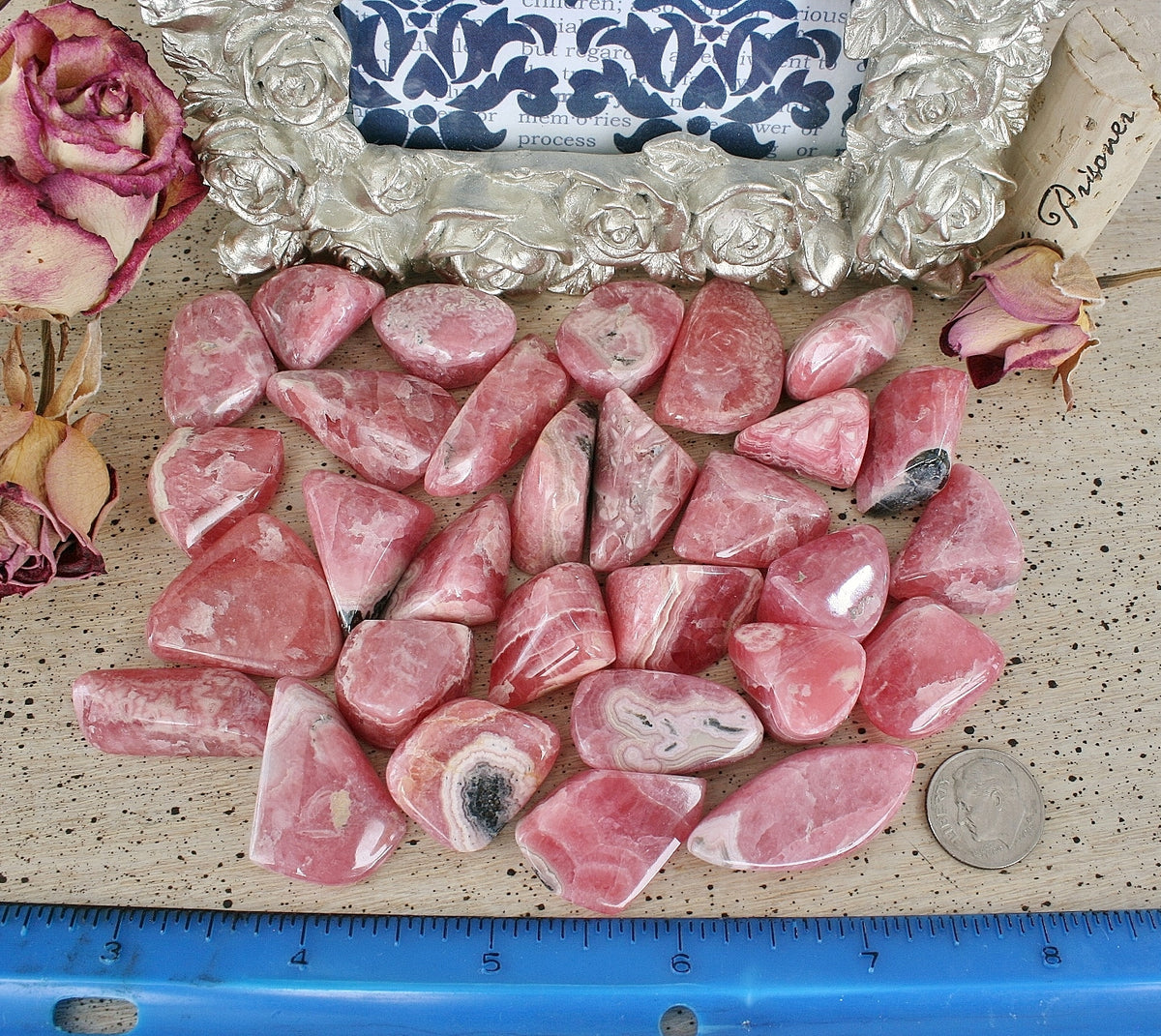 Hand Polished Rhodochrosite from Argentina, T3