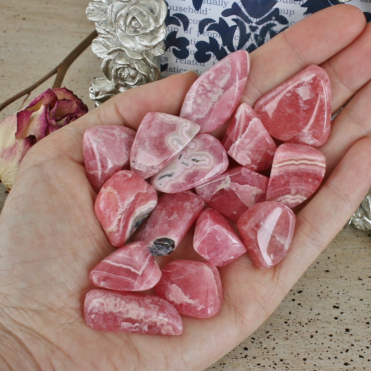 Hand Polished Rhodochrosite from Argentina, T3