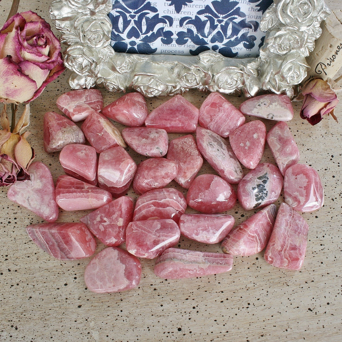 Hand Polished Rhodochrosite from Argentina, T4