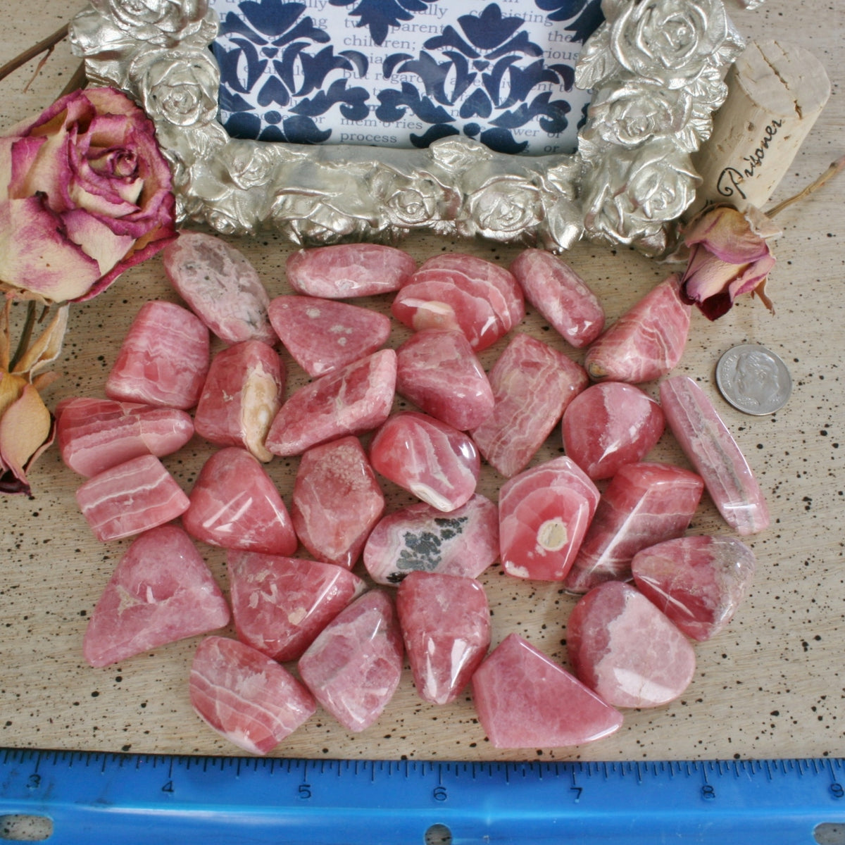 Hand Polished Rhodochrosite from Argentina, T4