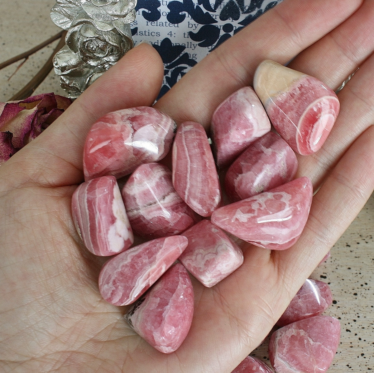 Hand Polished Rhodochrosite from Argentina, T5