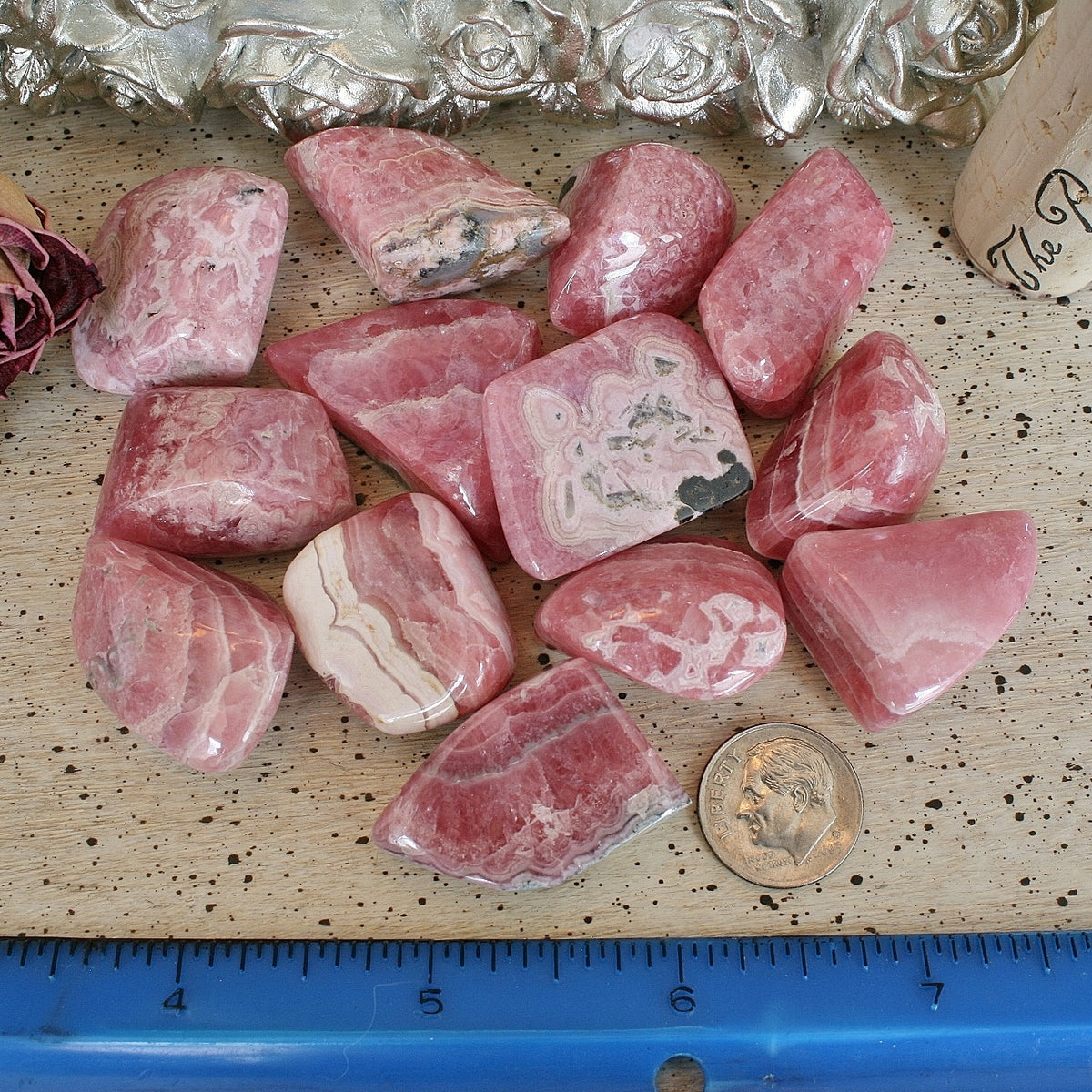 Hand Polished Rhodochrosite from Argentina, T6