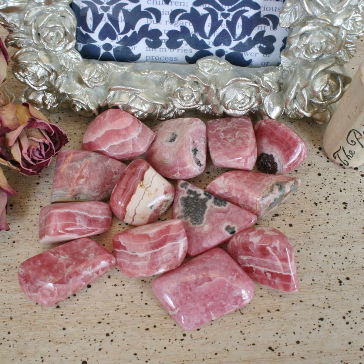 Hand Polished Rhodochrosite from Argentina, T6