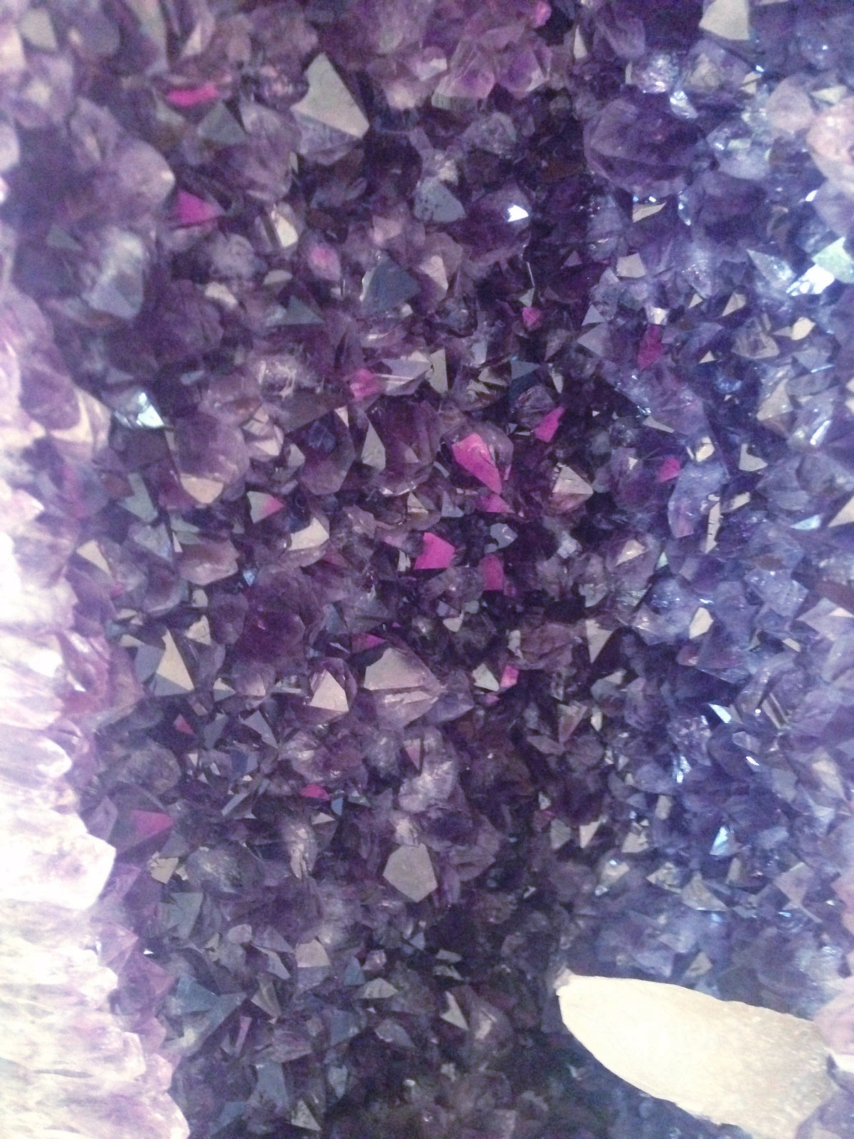 Amethyst Cathedral Geode Tower with Calcite 20" Tall