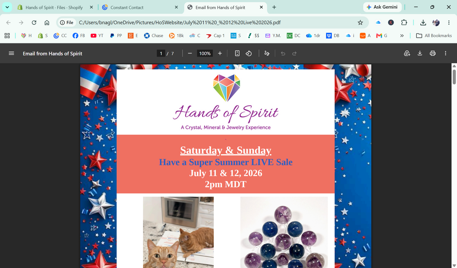 July 2026 Instagram LIVE Newsletter