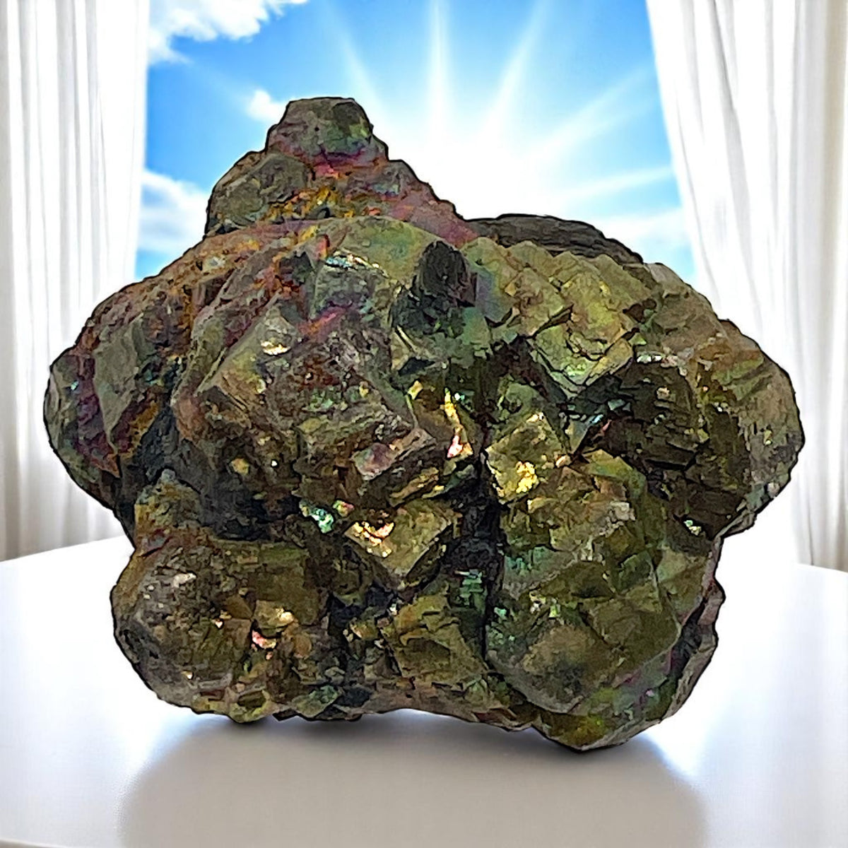 Pyrite Crystal Cluster - China, 142.7g