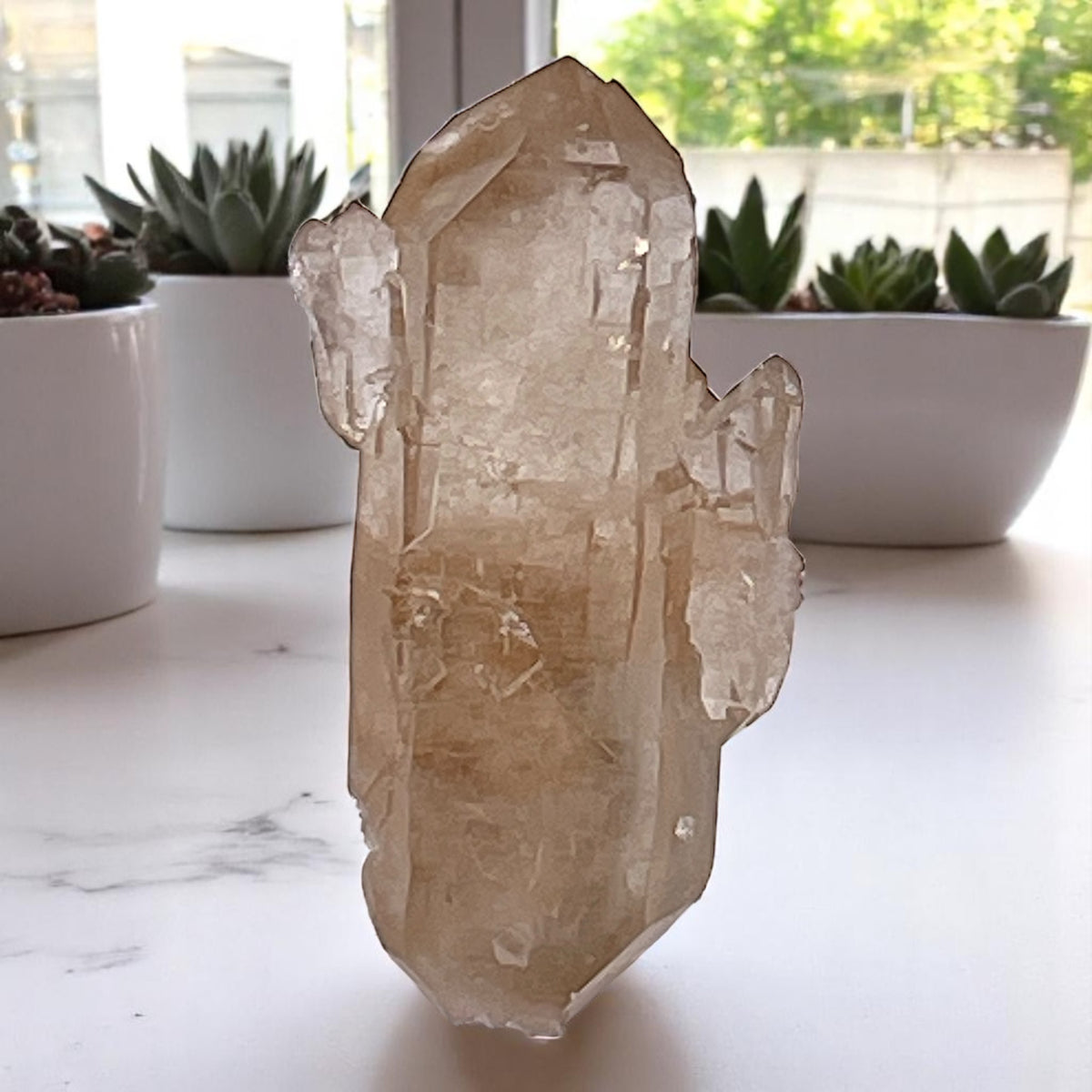 Crystal  - Rutile, Rutilated Quartz, Smoky Quartz  - Brazil, 30.3g
