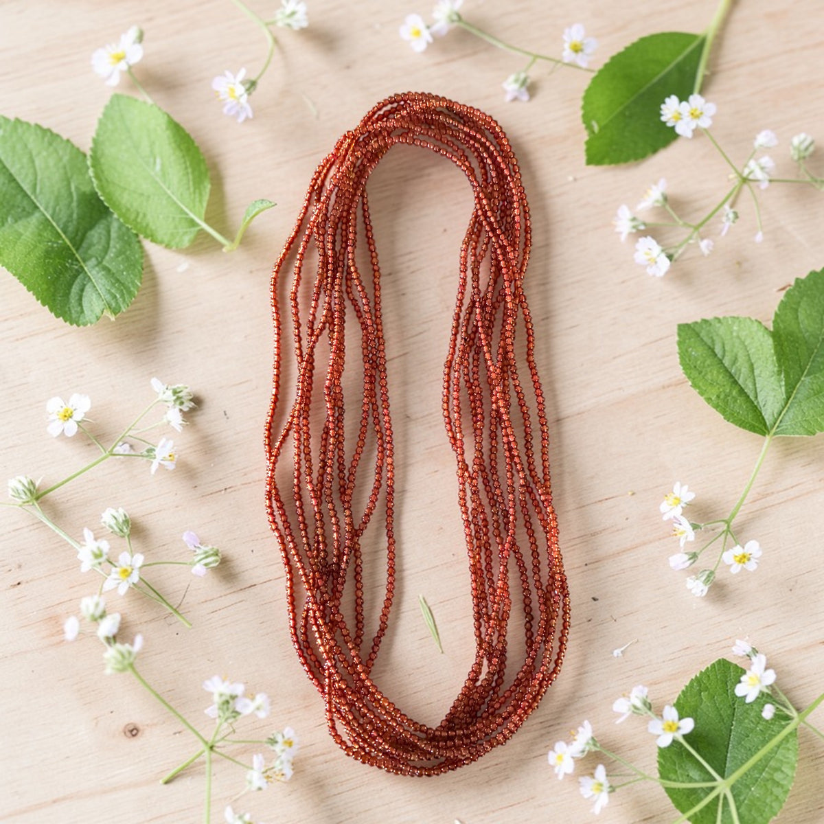 Orange Hessonite Garnet Bracelet - , 7.7g