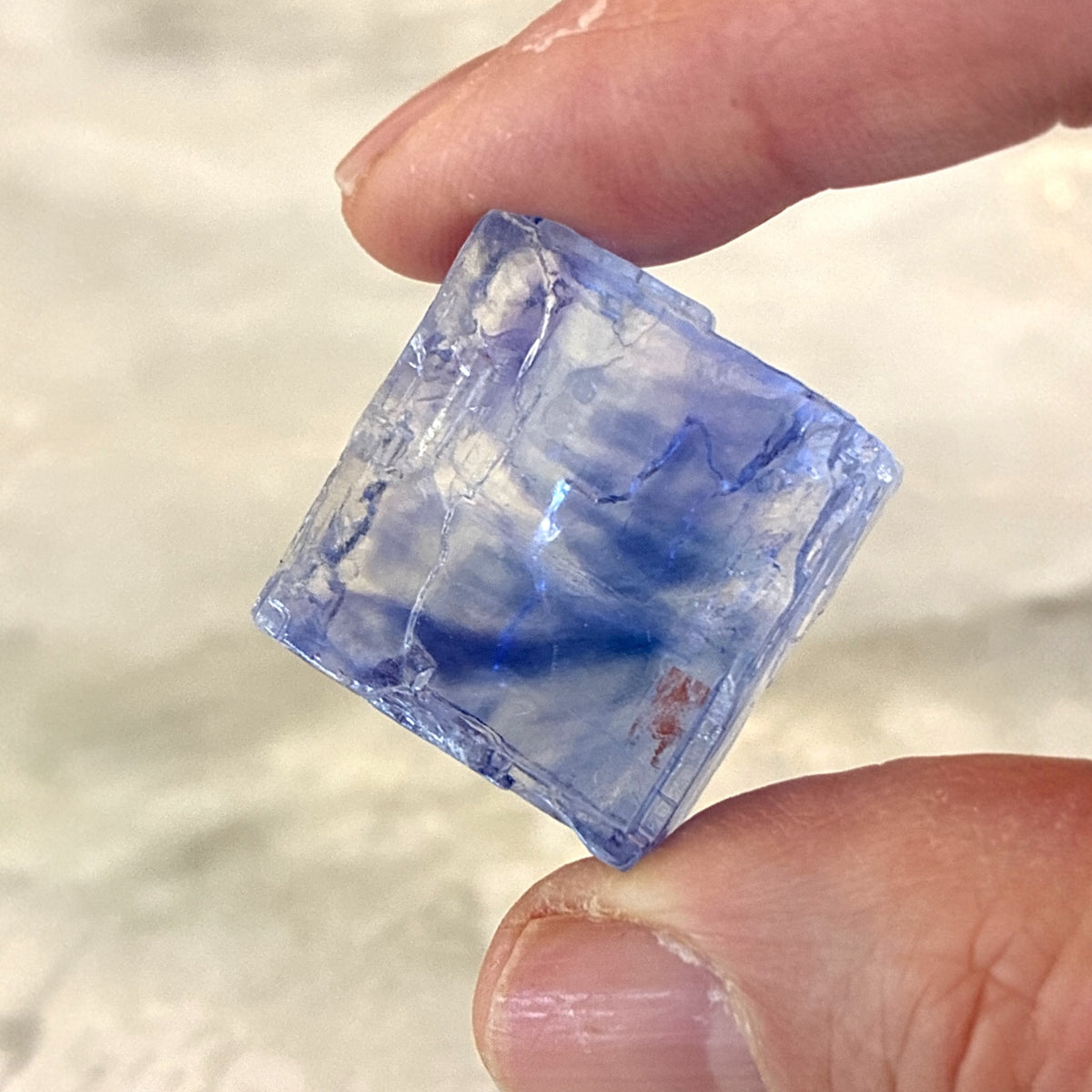 Blue Halite Specimen - Turkey, 20.2g